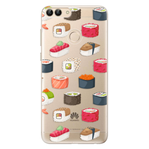 Odolné silikonové pouzdro iSaprio - Sushi Pattern - Huawei P Smart