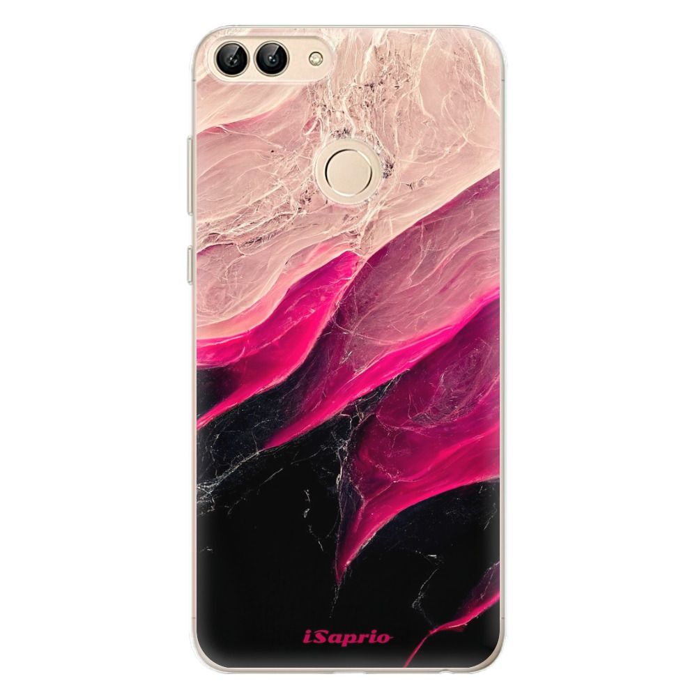 Odolné silikonové pouzdro iSaprio - Black and Pink - Huawei P Smart