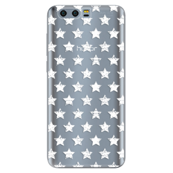 Odolné silikonové pouzdro iSaprio - Stars Pattern - white - Huawei Honor 9