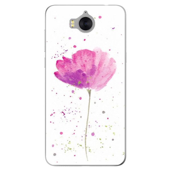 Odolné silikonové pouzdro iSaprio - Poppies - Huawei Y5 2017 / Y6 2017