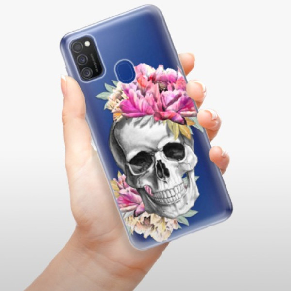 Odolné silikonové pouzdro iSaprio - Pretty Skull - Samsung Galaxy M21