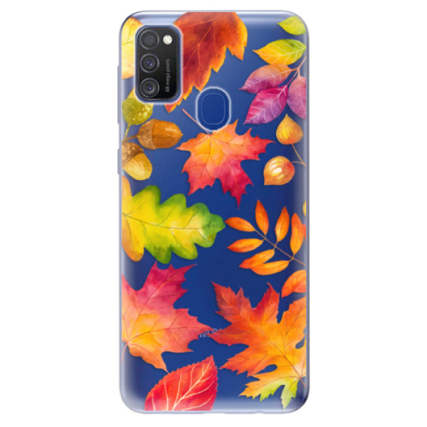 Odolné silikonové pouzdro iSaprio - Autumn Leaves 01 - Samsung Galaxy M21