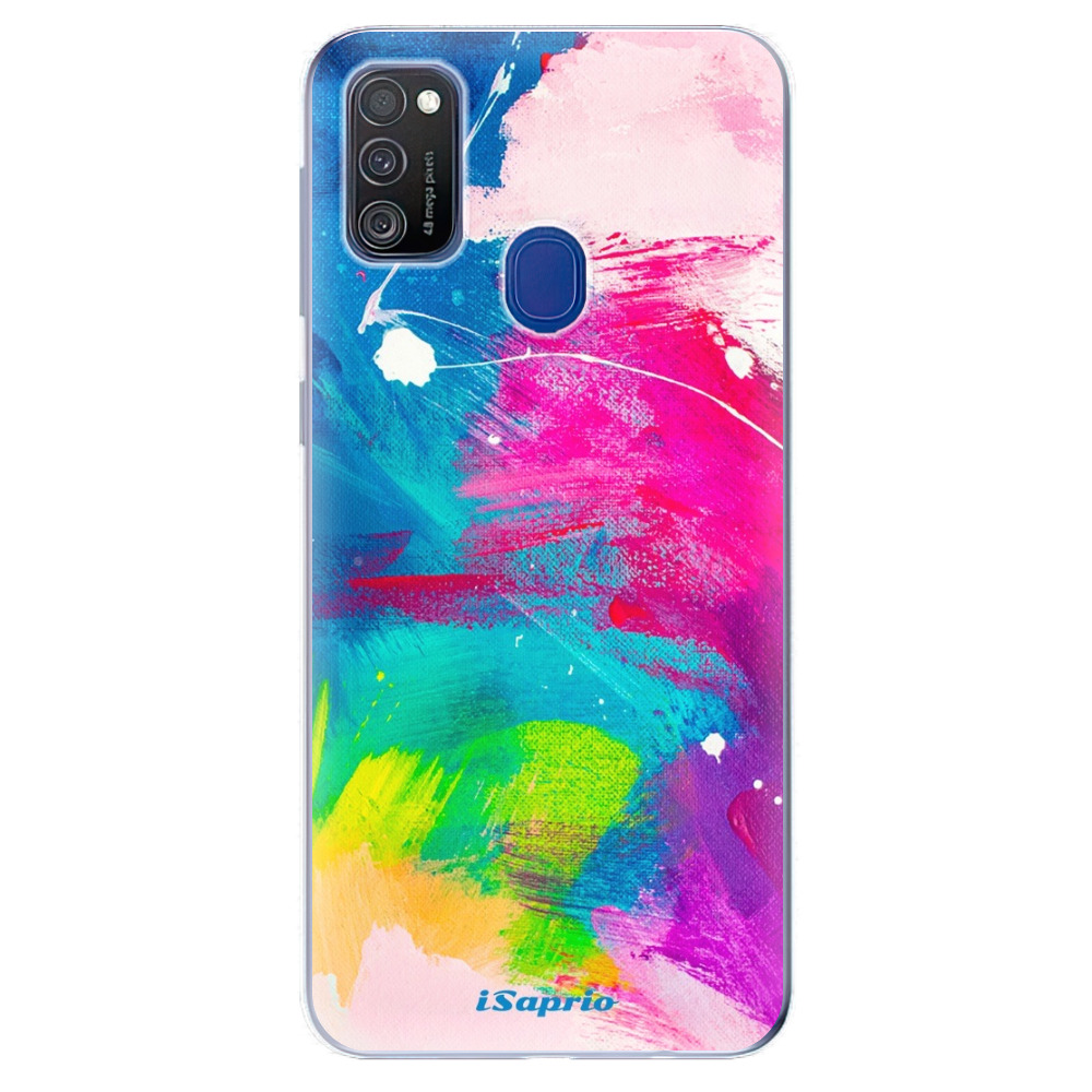 Odolné silikonové pouzdro iSaprio - Abstract Paint 03 - Samsung Galaxy M21