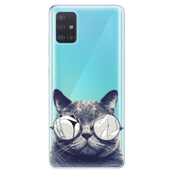 Odolné silikonové pouzdro iSaprio - Crazy Cat 01 - Samsung Galaxy A51