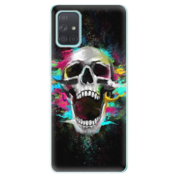 Odolné silikonové pouzdro iSaprio - Skull in Colors - Samsung Galaxy A71