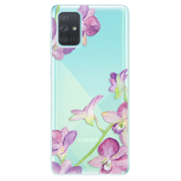 Odolné silikonové pouzdro iSaprio - Purple Orchid - Samsung Galaxy A71