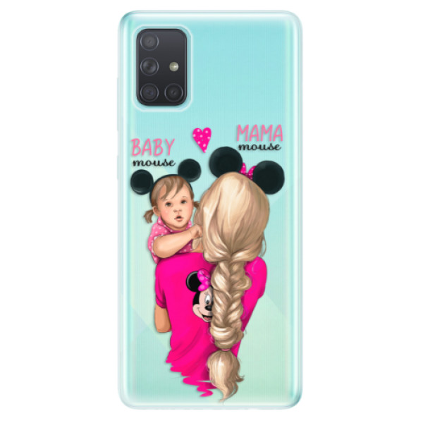 Odolné silikonové pouzdro iSaprio - Mama Mouse Blond and Girl - Samsung Galaxy A71