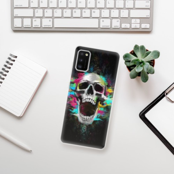 Odolné silikonové pouzdro iSaprio - Skull in Colors - Samsung Galaxy A41