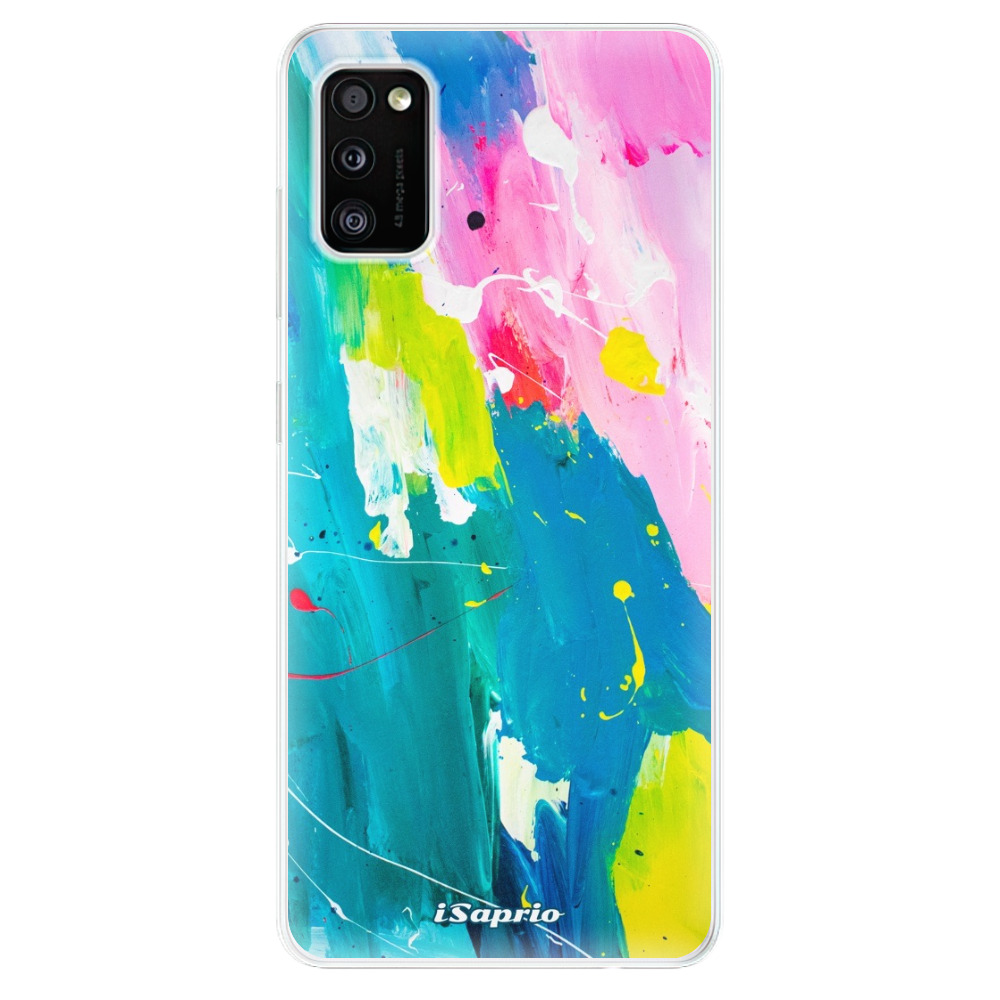 Odolné silikonové pouzdro iSaprio - Abstract Paint 04 - Samsung Galaxy A41