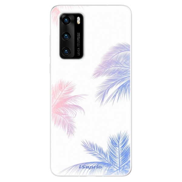 Odolné silikonové pouzdro iSaprio - Digital Palms 10 - Huawei P40