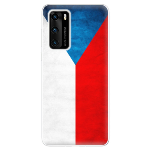 Odolné silikonové pouzdro iSaprio - Czech Flag - Huawei P40