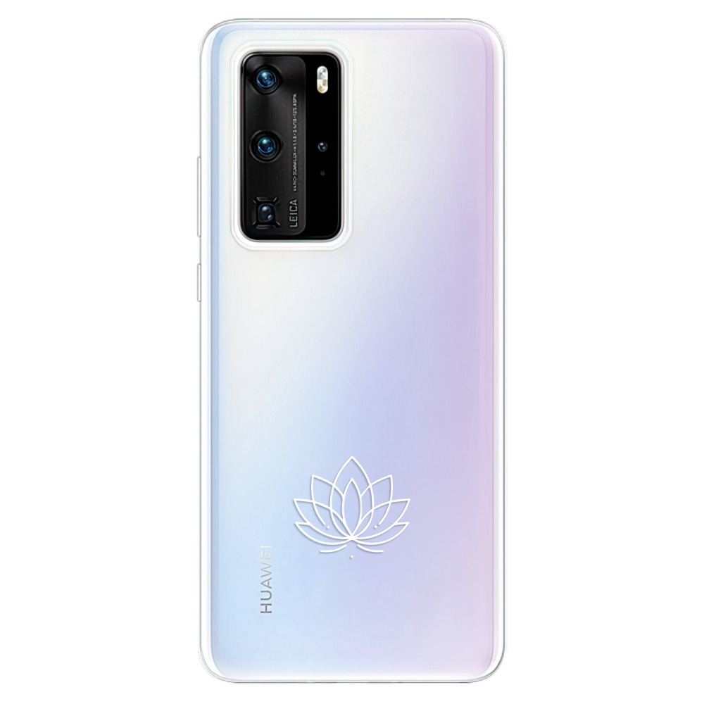 Odolné silikonové pouzdro iSaprio - čiré - Lotos - Huawei P40 Pro