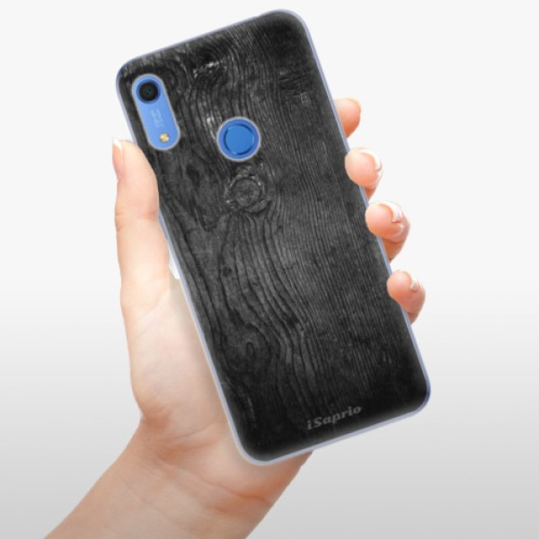 Odolné silikonové pouzdro iSaprio - Black Wood 13 - Huawei Y6s