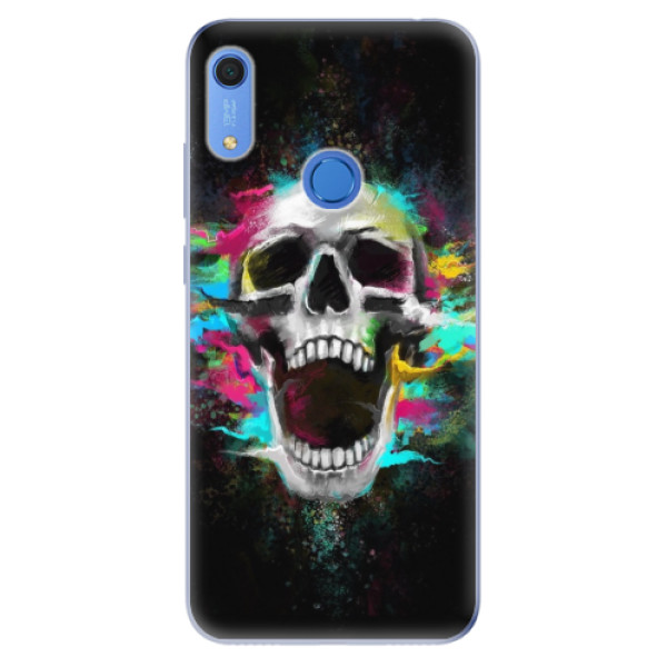 Odolné silikonové pouzdro iSaprio - Skull in Colors - Huawei Y6s
