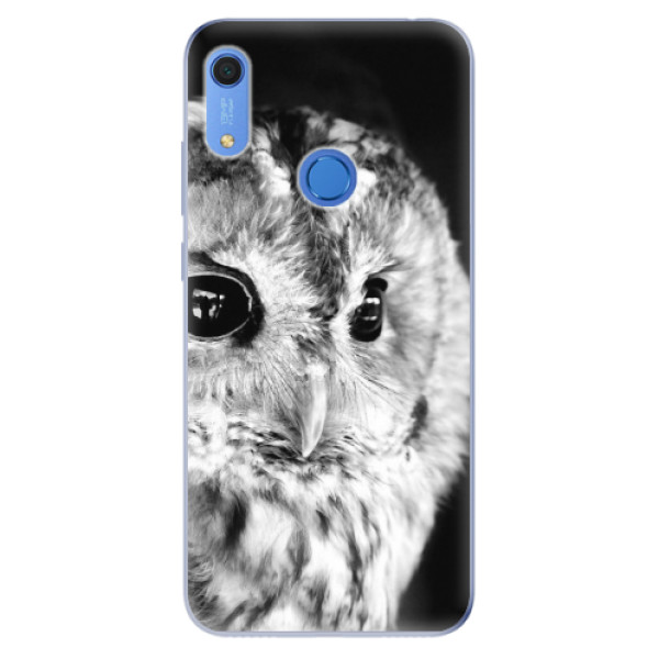 Odolné silikonové pouzdro iSaprio - BW Owl - Huawei Y6s
