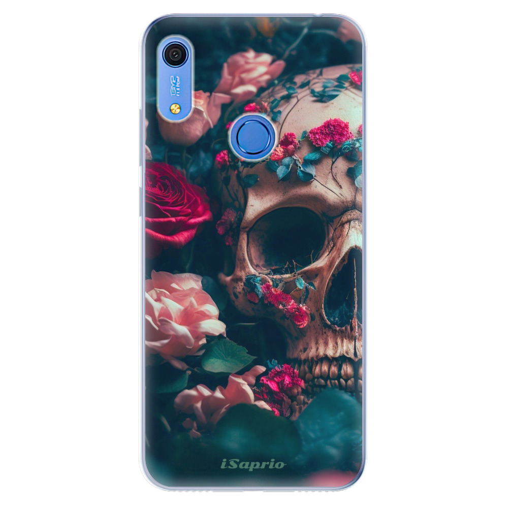 Odolné silikonové pouzdro iSaprio - Skull in Roses - Huawei Y6s