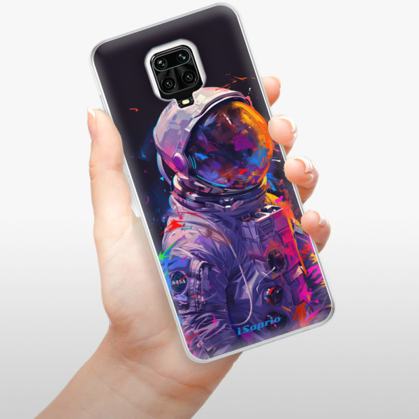 Odolné silikonové pouzdro iSaprio - Neon Astronaut - Xiaomi Redmi Note 9 Pro / Note 9S