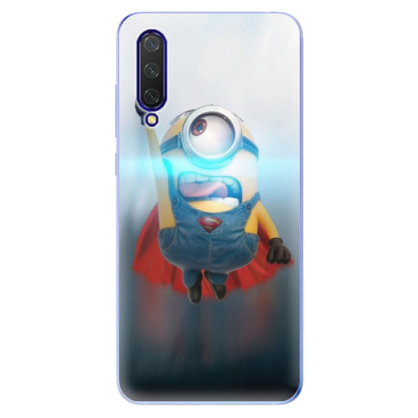 Odolné silikonové pouzdro iSaprio - Mimons Superman 02 - Xiaomi Mi 9 Lite