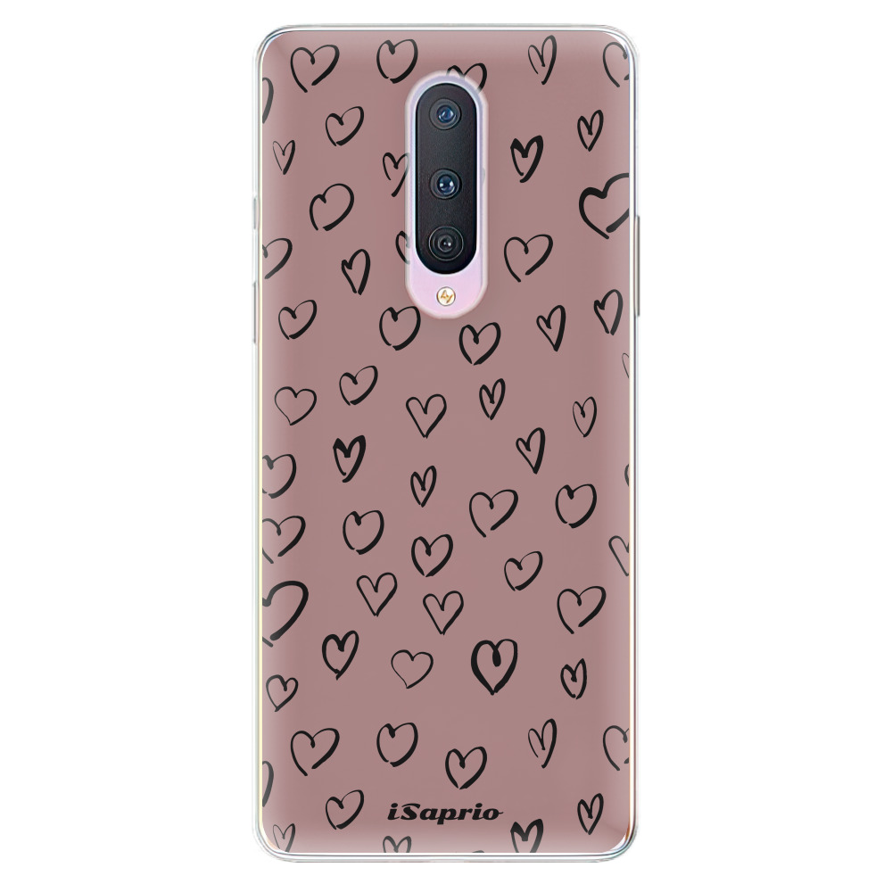 Odolné silikonové pouzdro iSaprio - Heart Dark - OnePlus 8