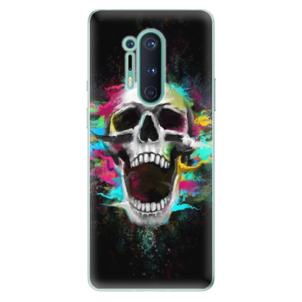 Odolné silikonové pouzdro iSaprio - Skull in Colors - OnePlus 8 Pro