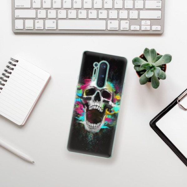 Odolné silikonové pouzdro iSaprio - Skull in Colors - OnePlus 8 Pro