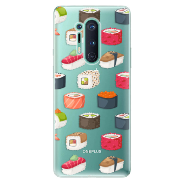 Odolné silikonové pouzdro iSaprio - Sushi Pattern - OnePlus 8 Pro