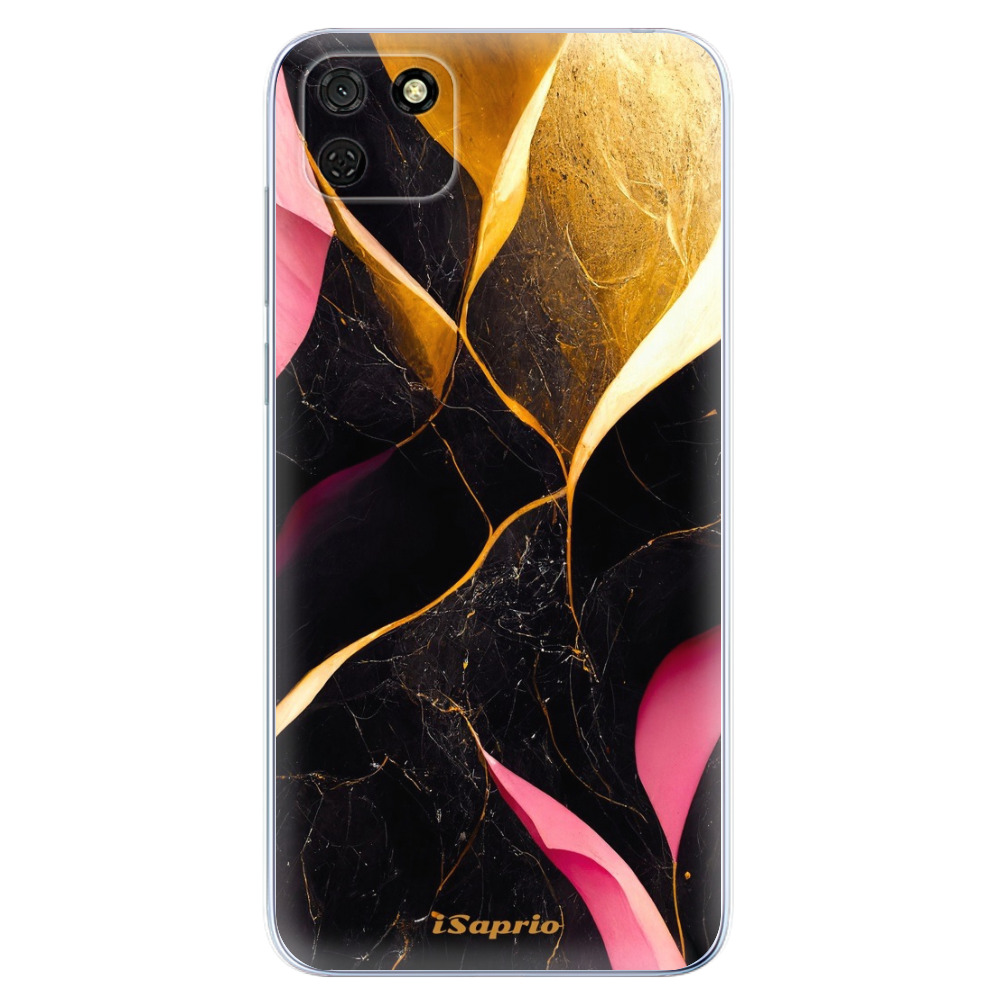 Odolné silikonové pouzdro iSaprio - Gold Pink Marble - Huawei Y5p