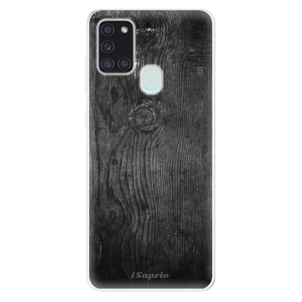 Odolné silikonové pouzdro iSaprio - Black Wood 13 - Samsung Galaxy A21s