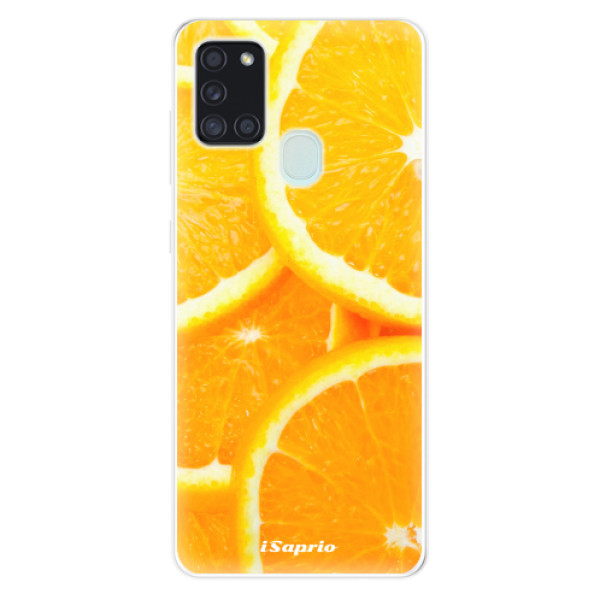 Odolné silikonové pouzdro iSaprio - Orange 10 - Samsung Galaxy A21s