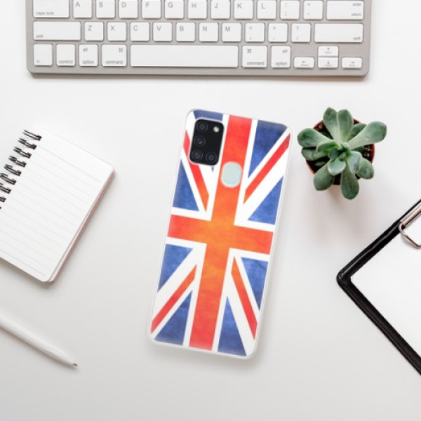 Odolné silikonové pouzdro iSaprio - UK Flag - Samsung Galaxy A21s