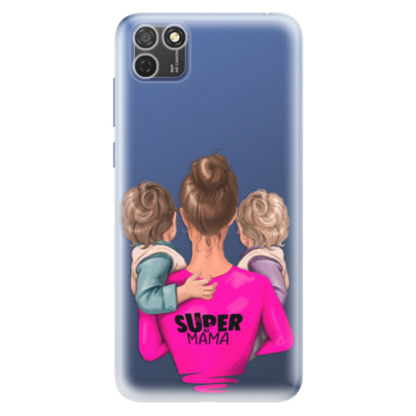 Odolné silikonové pouzdro iSaprio - Super Mama - Two Boys - Honor 9S