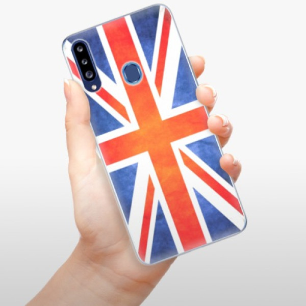 Odolné silikonové pouzdro iSaprio - UK Flag - Samsung Galaxy A20s