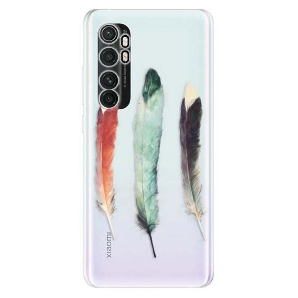 Odolné silikonové pouzdro iSaprio - Three Feathers - Xiaomi Mi Note 10 Lite
