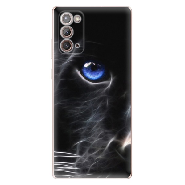 Odolné silikonové pouzdro iSaprio - Black Puma na mobil Samsung Galaxy Note 20 (Odolný silikonový kryt, obal, pouzdro iSaprio - Black Puma na mobilní telefon Samsung Galaxy Note 20)