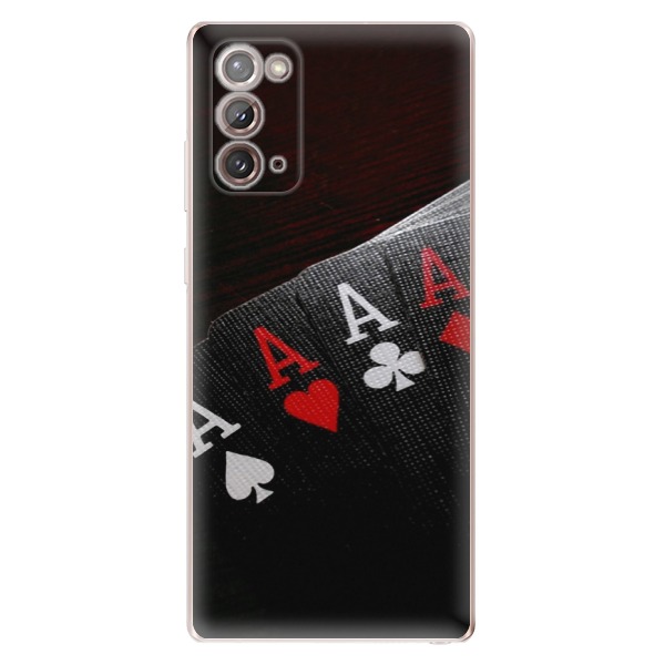 Odolné silikonové pouzdro iSaprio - Poker na mobil Samsung Galaxy Note 20 (Odolný silikonový kryt, obal, pouzdro iSaprio - Poker na mobilní telefon Samsung Galaxy Note 20)