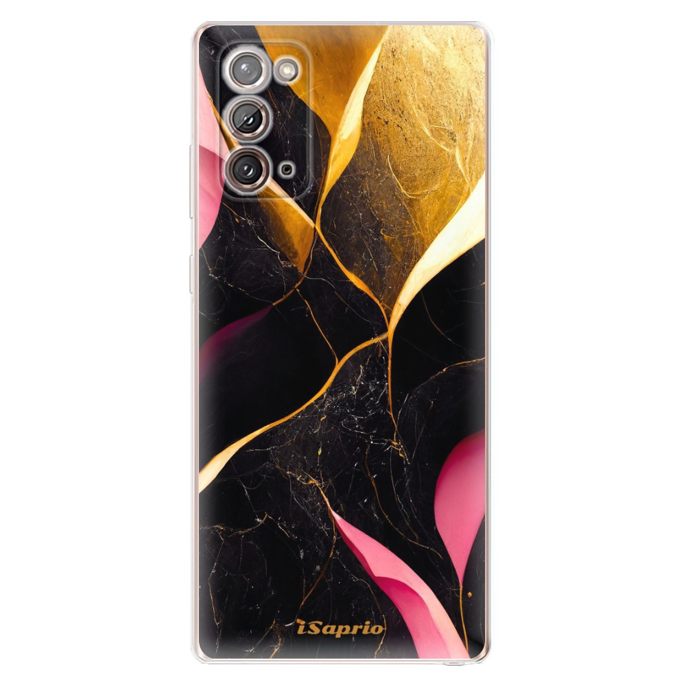 Odolné silikonové pouzdro iSaprio - Gold Pink Marble - Samsung Galaxy Note 20