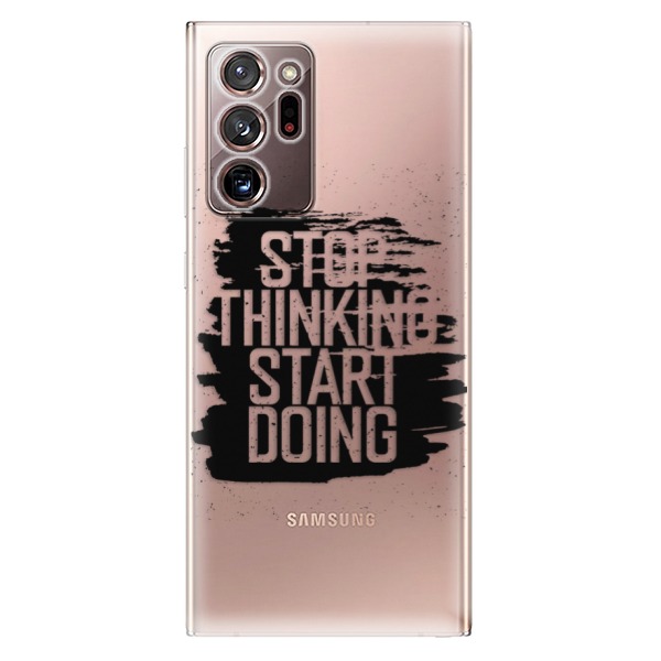 Odolné silikonové pouzdro iSaprio - Start Doing - black - Samsung Galaxy Note 20 Ultra