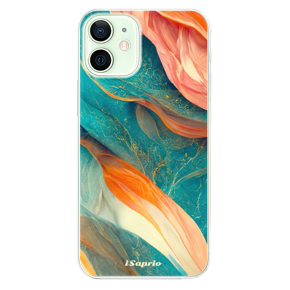 Odolné silikonové pouzdro iSaprio - Abstract Marble - iPhone 12 mini