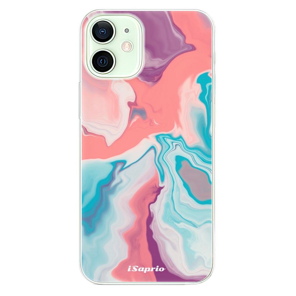 Odolné silikonové pouzdro iSaprio - New Liquid - iPhone 12 mini