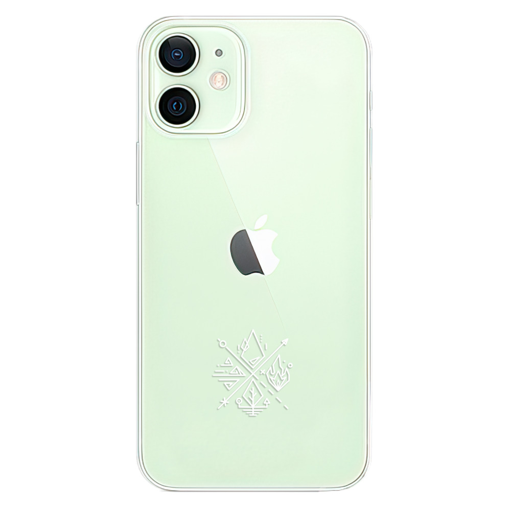 Odolné silikonové pouzdro iSaprio - čiré - Elements - iPhone 12 mini