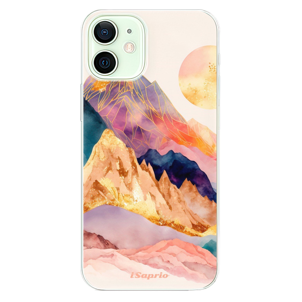 Odolné silikonové pouzdro iSaprio - Abstract Mountains - iPhone 12