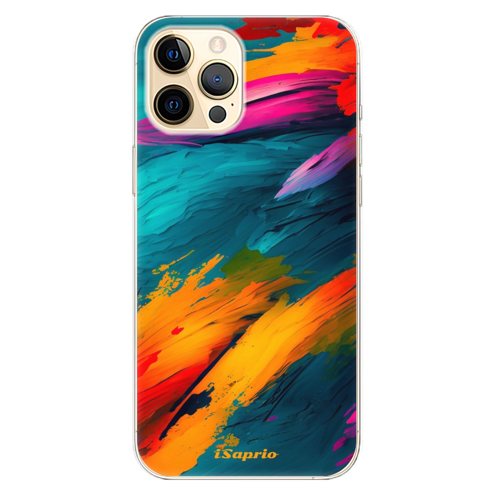 Odolné silikonové pouzdro iSaprio - Blue Paint - iPhone 12 Pro