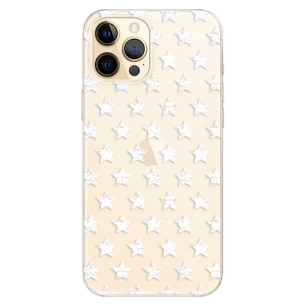 Odolné silikonové pouzdro iSaprio - Stars Pattern - white - iPhone 12 Pro Max