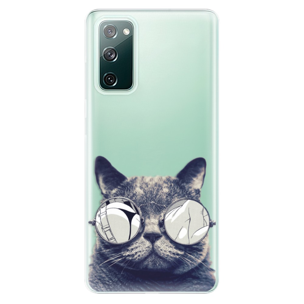 Odolné silikonové pouzdro iSaprio - Crazy Cat 01 - Samsung Galaxy S20 FE