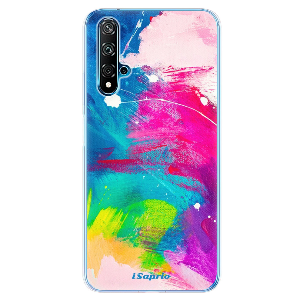 Odolné silikonové pouzdro iSaprio - Abstract Paint 03 - Huawei Nova 5T
