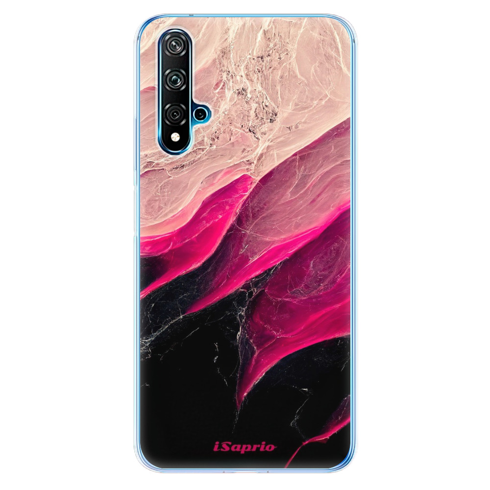 Odolné silikonové pouzdro iSaprio - Black and Pink - Huawei Nova 5T