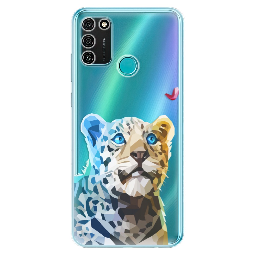 Odolné silikonové pouzdro iSaprio - Leopard With Butterfly - Honor 9A