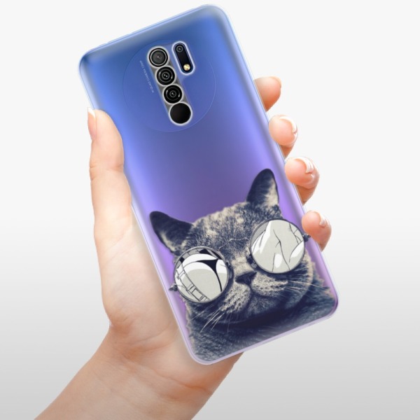 Odolné silikonové pouzdro iSaprio - Crazy Cat 01 - Xiaomi Redmi 9