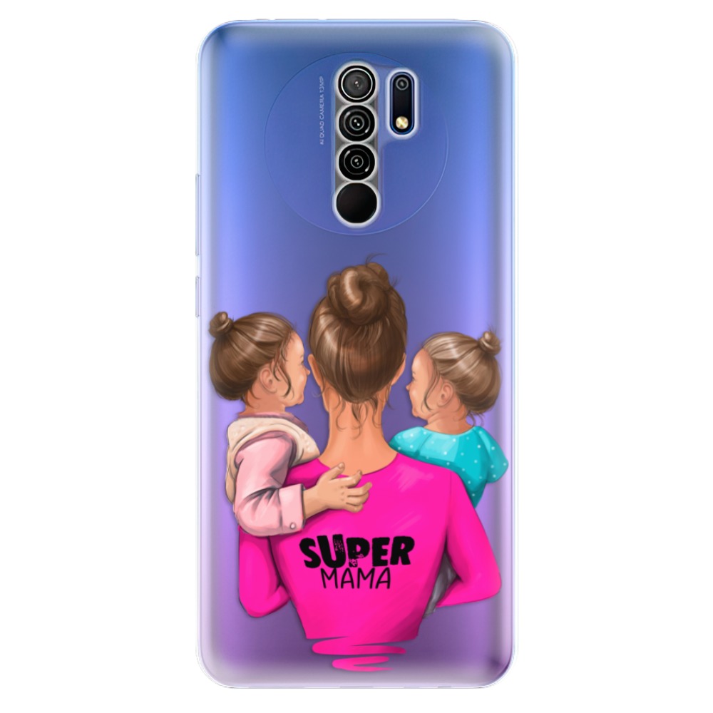 Odolné silikonové pouzdro iSaprio - Super Mama - Two Girls - Xiaomi Redmi 9