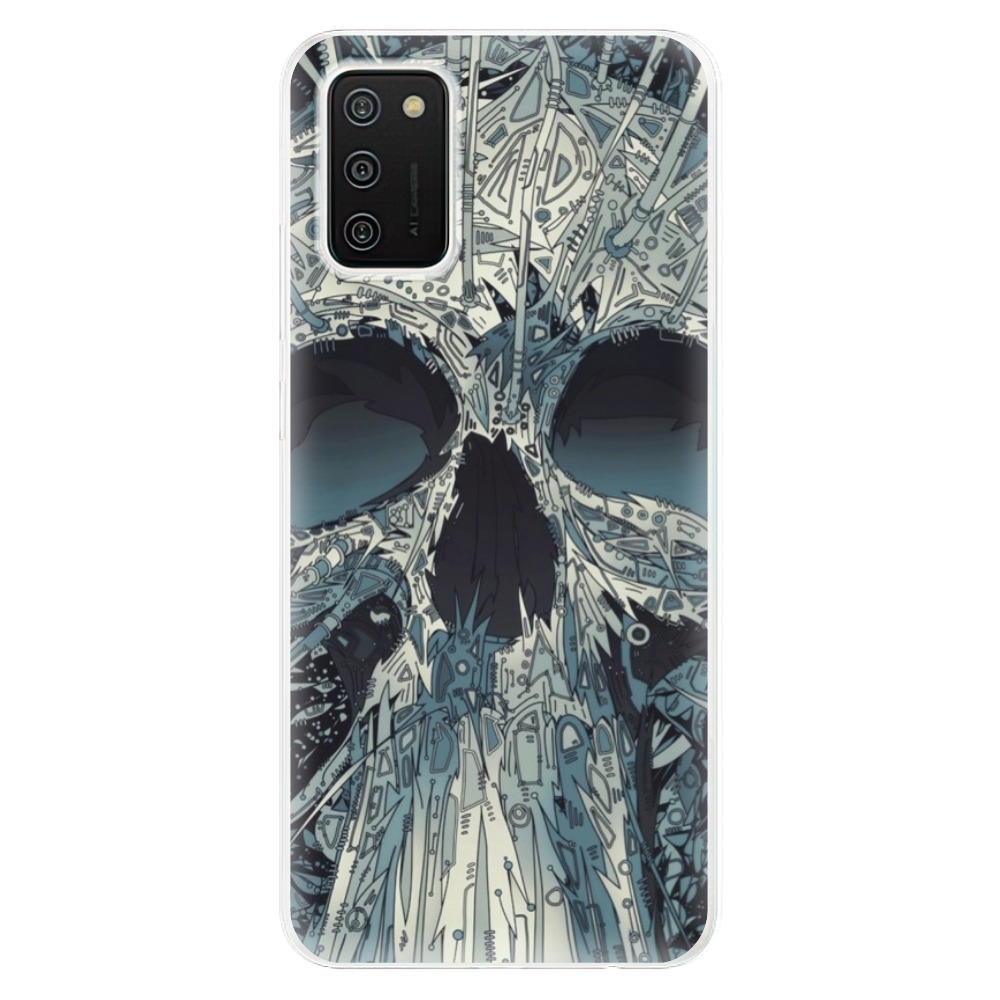 Odolné silikonové pouzdro iSaprio - Abstract Skull - Samsung Galaxy A02s